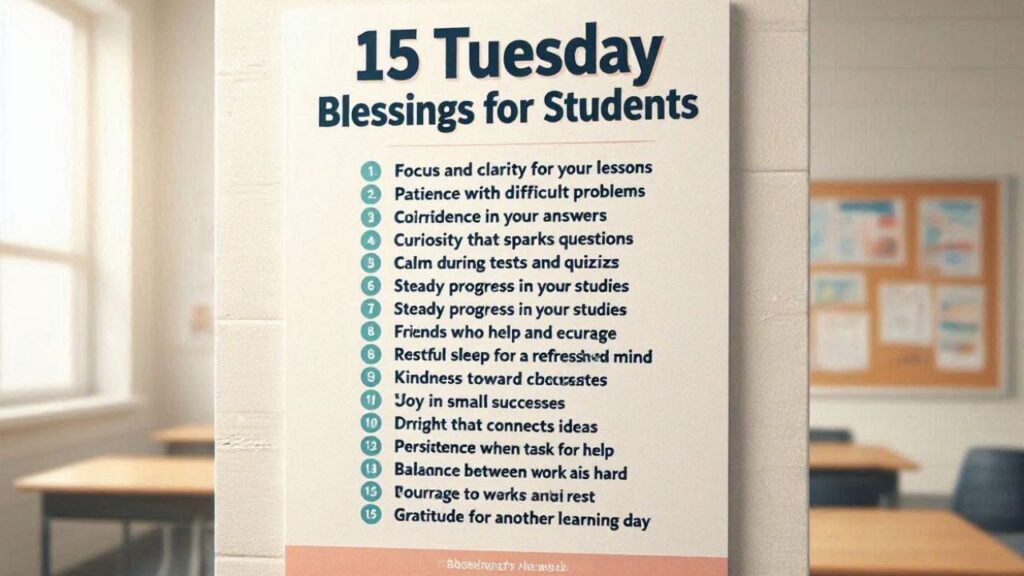 15 Tuesday Blessings for Students
