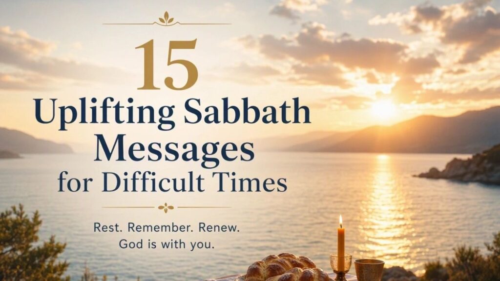 15 Uplifting Sabbath Messages for Difficult Times
