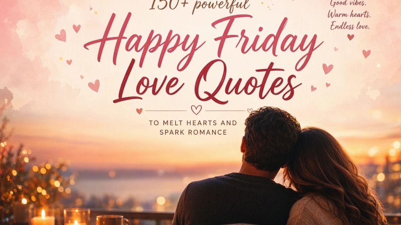 150+ powerful Happy Friday Love Quotes to Melt Hearts and Spark Romance