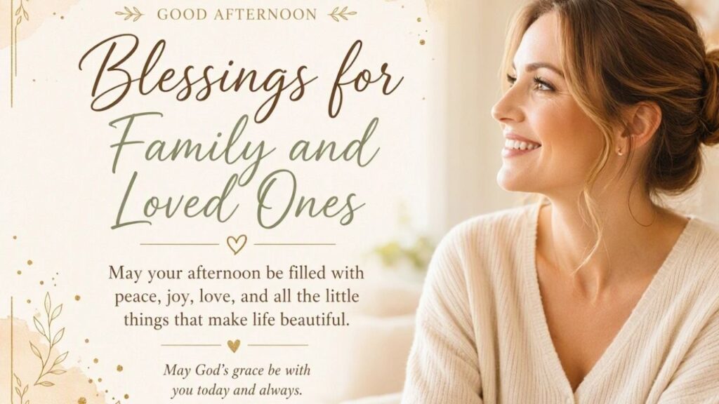 Good Afternoon Blessings for Family and Loved Ones