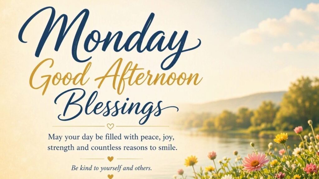 Monday Good Afternoon Blessings