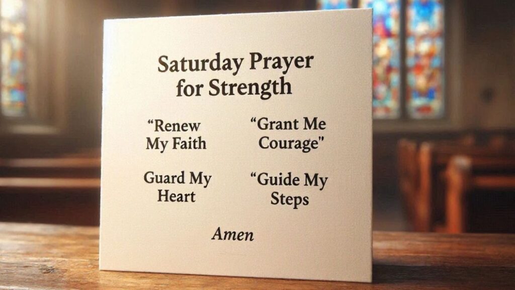 Powerful Saturday Prayer Messages for Faith and Strength
