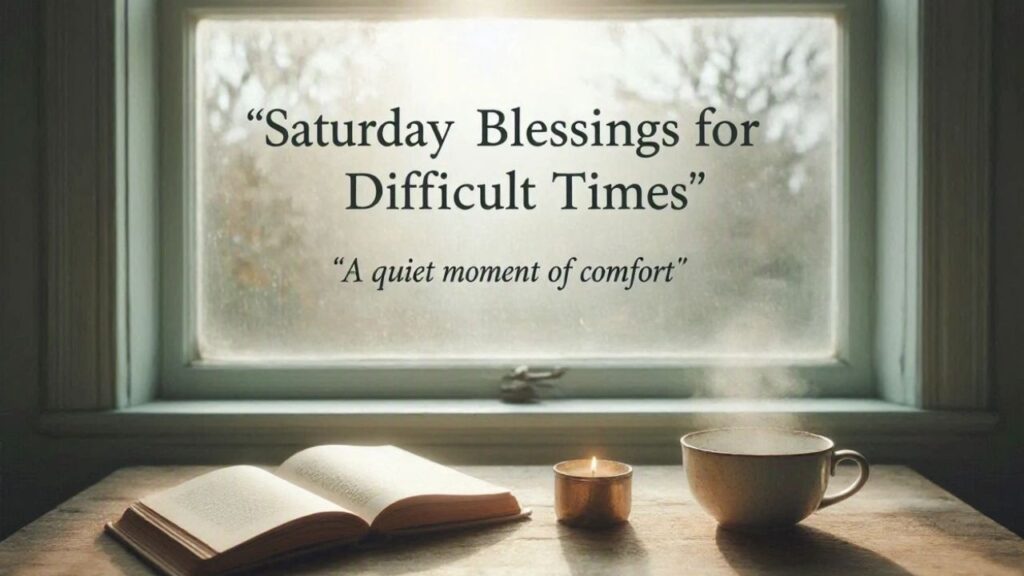 Saturday Blessings for Difficult Times
