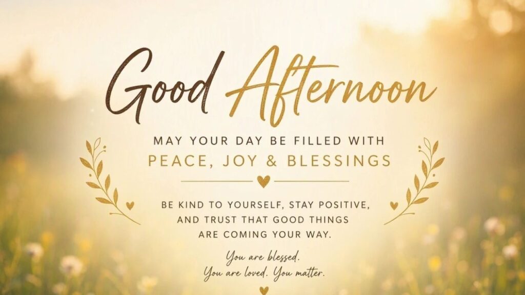 Short Good Afternoon Blessings for WhatsApp and Text Messages