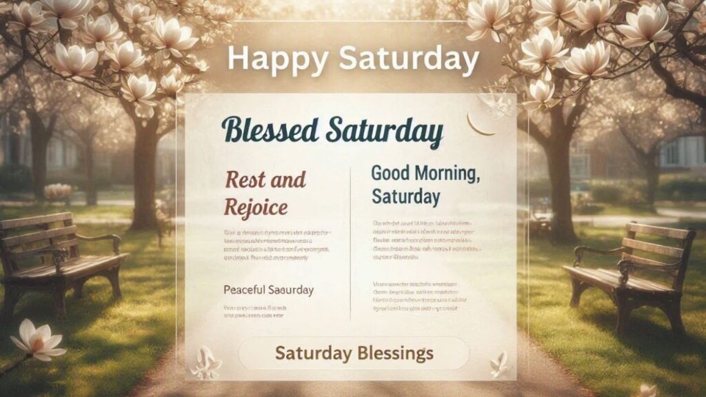 Short Saturday Blessings for WhatsApp and Social Media
