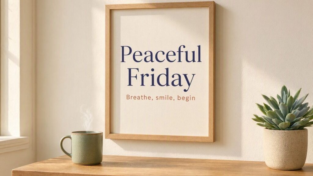 Uplifting Words for a Peaceful Friday Morning
